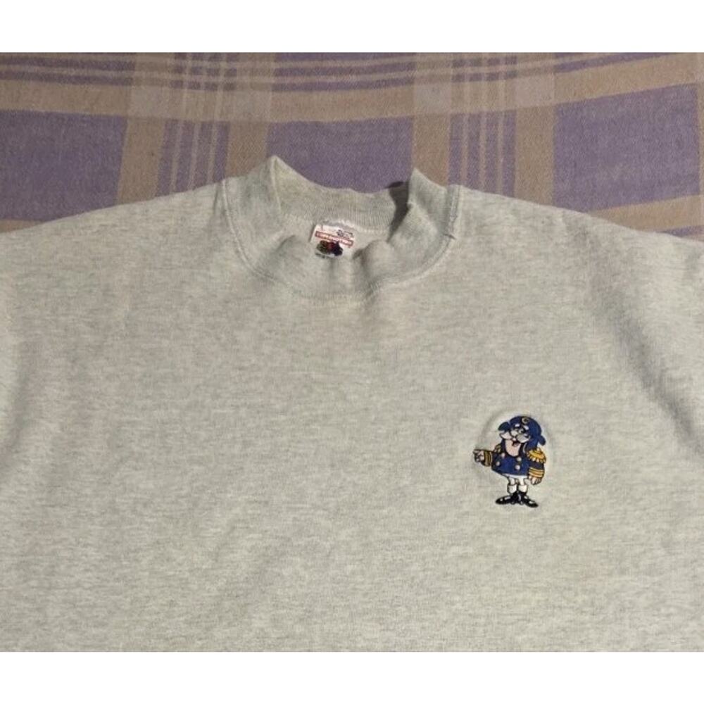 Vtg Cap'n Crunch Fruit Of The Loom Sweatshirt Captain USA Cereal Rare 90s Y2k